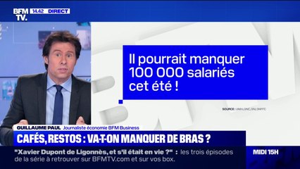 Cafés, restos: vers un manque de 100.000 salariés cet été ?