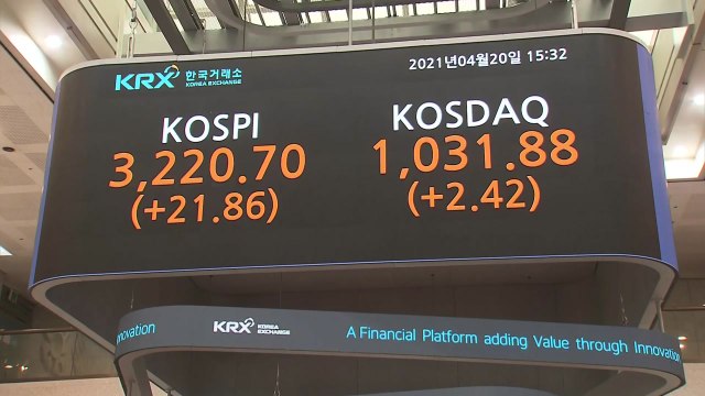 코스피, 0.68% ↑ 3,220 마감...종가 기준 최고가 경신 / YTN