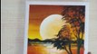 Easy and beautiful sunset painting for beginners_ Poster colour painting _Pallavi Drawing Academy