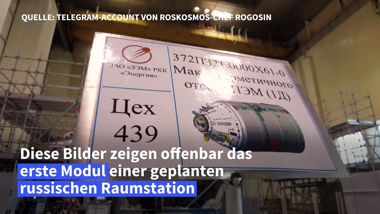 Russland veröffentlicht Bilder von neuer Raumstation