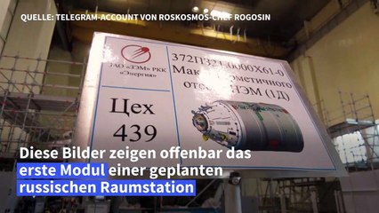 Russland veröffentlicht Bilder von neuer Raumstation