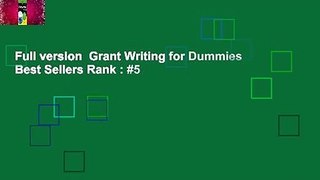 Full version  Grant Writing for Dummies  Best Sellers Rank : #5