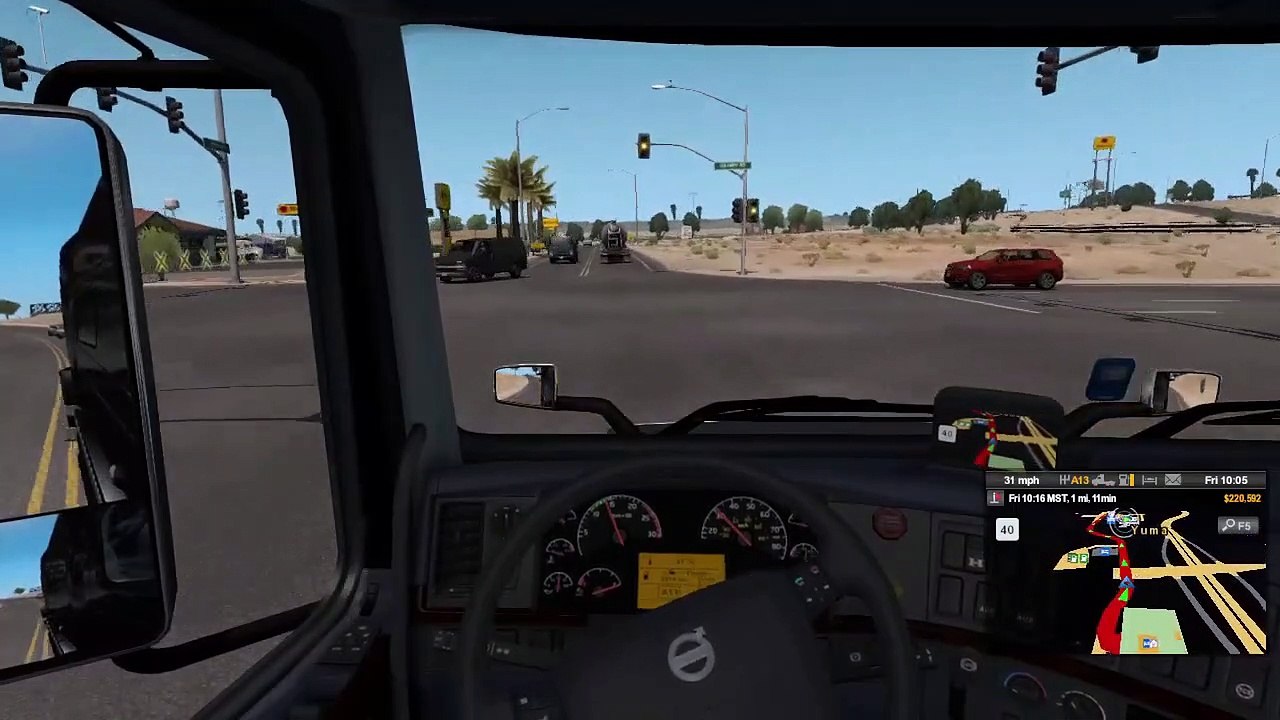 American Truck Simulator Kirim Pipa Besi Konstruksi dari Yuma ke Grand Canyon