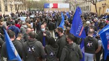 Les policiers français en colère manifestent contre le verdict après l'affaire de Viry-Chatillon