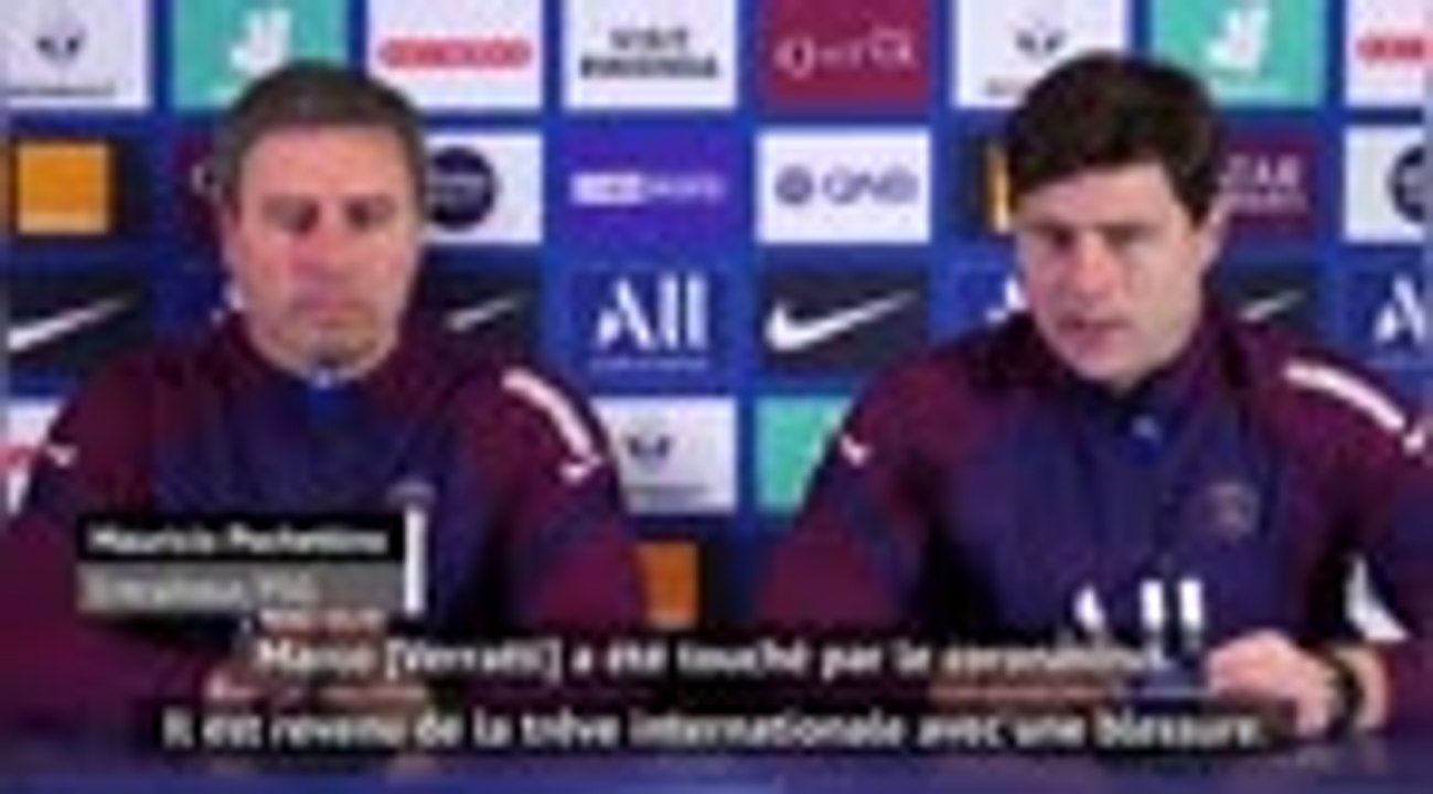 Quarts - Verratti absent contre Angers