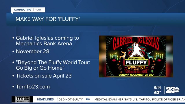 Comedian Gabriel Fluffy Iglesias to perform at Mechanics Bank Arena