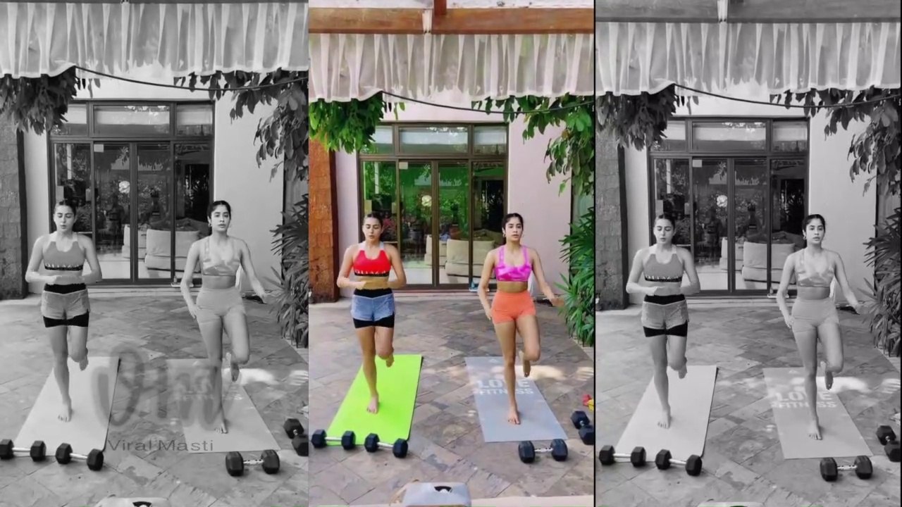 Sara Ali Khan And Janhvi Kapoor Working Out Together