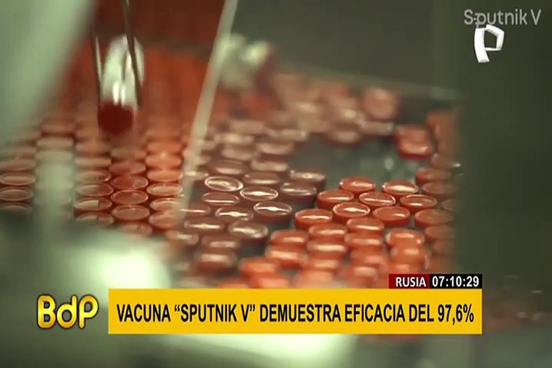 Vacuna Sputnik V tiene un 97,6 % de efectividad contra la Covid-19, según nuevo estudio