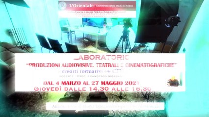 INCONTRO-LEZIONE E-LEARNING CON DEMETRIO SALVI, regista, documentarista, critico cinematografico, docente - Laboratorio di Produzioni Audiovisive Teatrali e Cinematografiche - Unior 2020