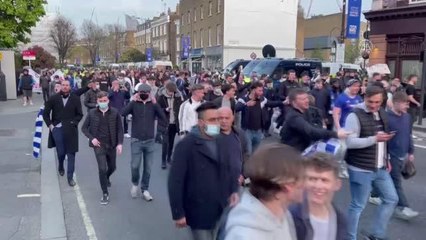 İngiltere'de "Avrupa Süper Ligi" protestosu