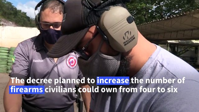 Gun enthusiasts at Brazil shooting range react to judge halting relaxed gun laws