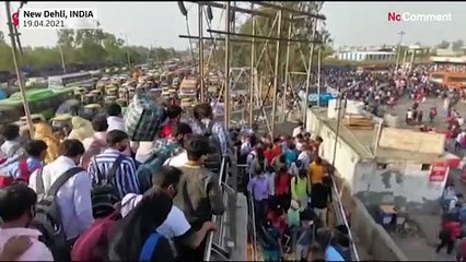 De nombreux Indiens fuient New Delhi à l'annonce du confinement