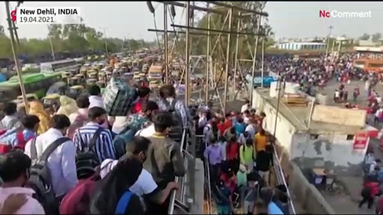 De nombreux Indiens fuient New Delhi à l'annonce du confinement