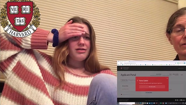 Student Finds Out If She Got Into Harvard Or Not