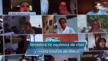 Por descuido, senadora revela interés de AMLO en Jalisco y Nuevo León