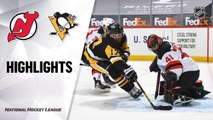 Devils @ Penguins 4/20/21 | NHL Highlights