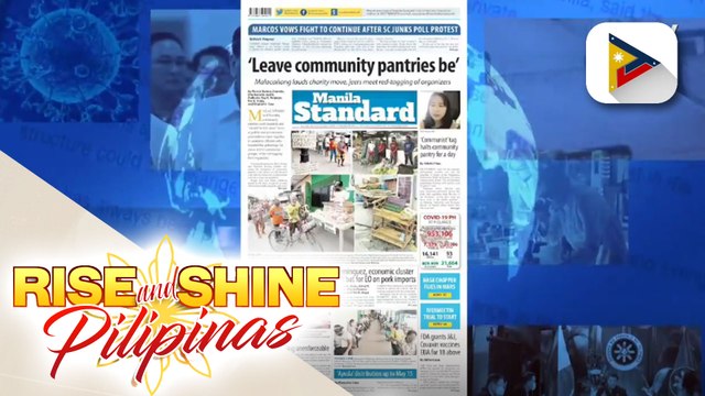 HEADLINES: Community pantry, ang modern day bayanihan ngayong panahon ng pandemya. Pero mga organizer umalma sa red tagging sa kanila