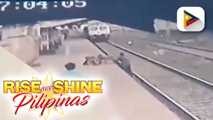 Railway worker sa India, iniligtas ang batang muntik masagasaan ng tren