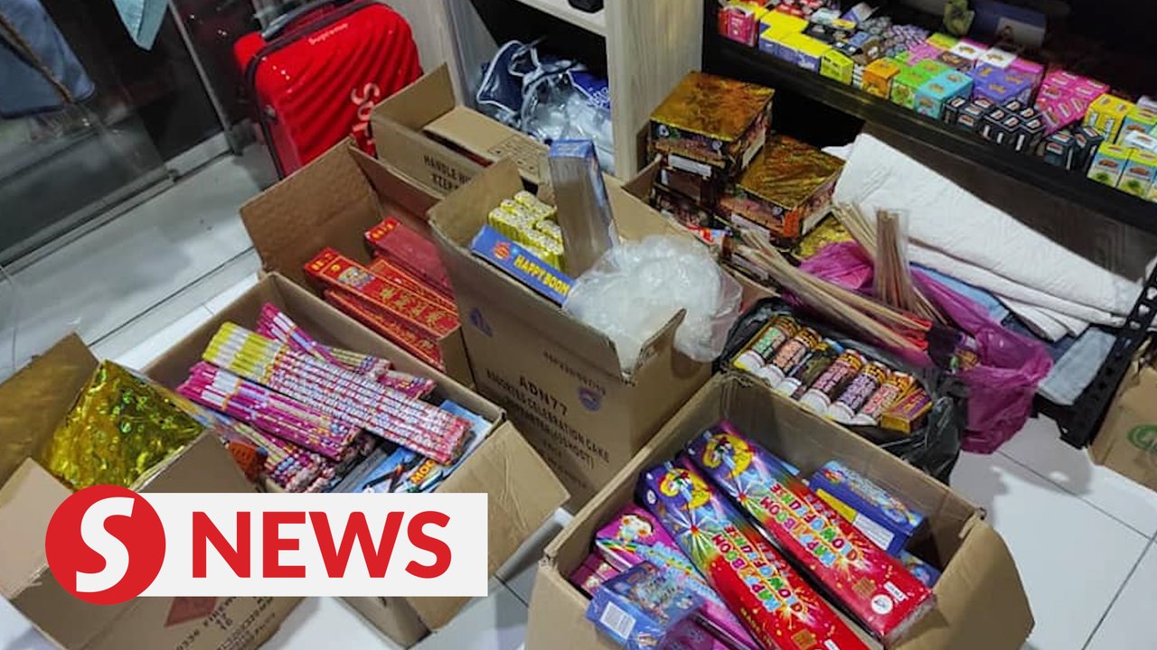 Firecrackers, fireworks worth around RM13,000 seized