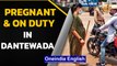 Pregnant cop on Covid duty in Naxal affected area: Watch | Oneindia News