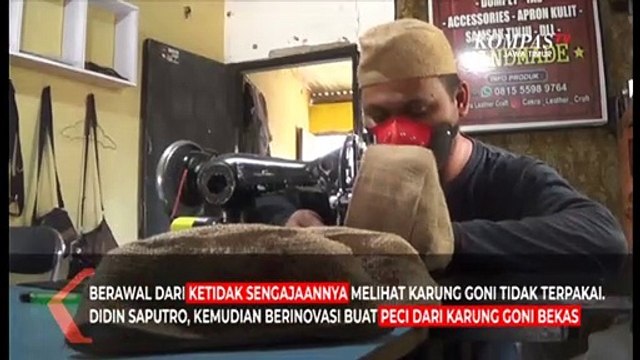 Tampil Beda Dengan Peci Goni Karya Warga Blitar