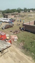 Fire brigade come to west bengal for safety in helicopter landing.