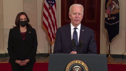 US President Joe Biden says the murder of George Floyd example of 'systemic racism that is a stain on our nation's soul'