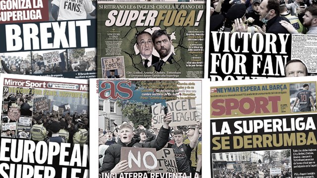 L'Europe remercie les héros anglais pour le fiasco de la Super League