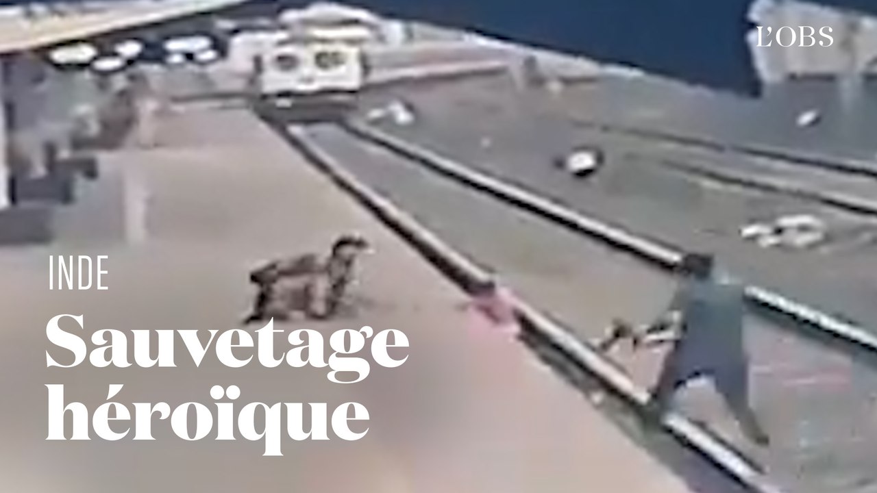 Un cheminot héroïque sauve un enfant qui était piégé sur les rails en Inde
