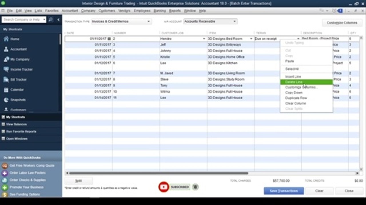QuickBooks Desktop | Import Single-Line Multiple Invoices