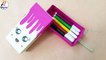 Origami Box | Easy Paper Crafts | Ice Cream Pencil Box Craft | Back To School Diy | Gift/Storage Box
