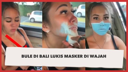 Demi Konten, Bule di Bali Ini Lukis Masker di Wajah dan Kelabui Satpam