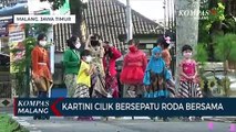 Seru!! Kartini Cilik Bersepatu Roda Bersama Sembari Pakai Kebaya