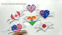 Origami Angel'S Heart | Origami Heart With Four Wings For Valentine Gift || Republic Day Paper Craft