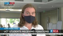 UCT students receiving donations