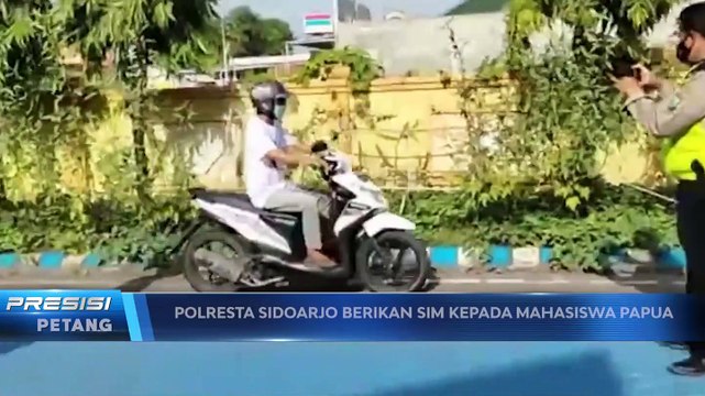 Satlantas Polresta Sidoarjo Fasilitasi Pembuatan SIM Pelajar Papua