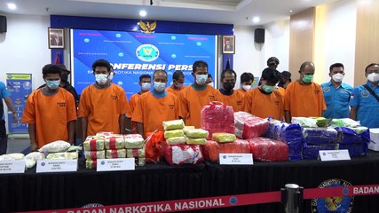BNN Ungkap 5 Kasus Narkotika Sekaligus