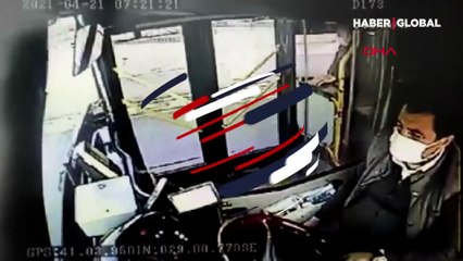 Beşiktaş'ta yaşanan otobüs kazasının görüntüleri yayınlandı