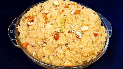 suji ka halwa recipe | how to make sooji halwa