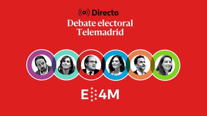 Debate electoral de Telemadrid por el 4M