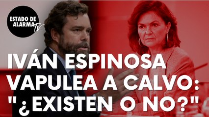 Iván Espinosa de los Monteros vapulea a Carmen Calvo: “¿Existen los ‘menas’ o no existen?”