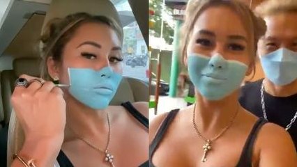 Bule Lukis Masker Buat Gocek Satpam