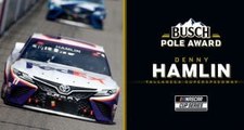 Denny Hamlin wins Busch Pole for Talladega Superspeedway