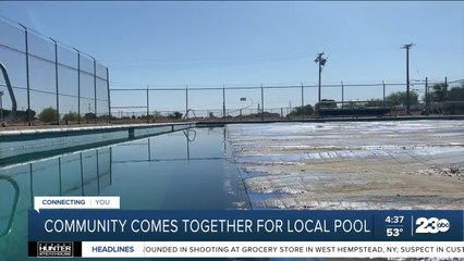 Boron community comes together to rebuild their local pool