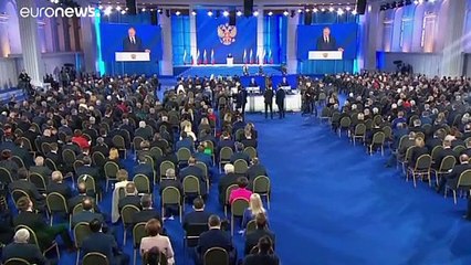 Vladimir Poutine intime ses rivaux de ne pas franchir la "ligne rouge" dans son discours annuel