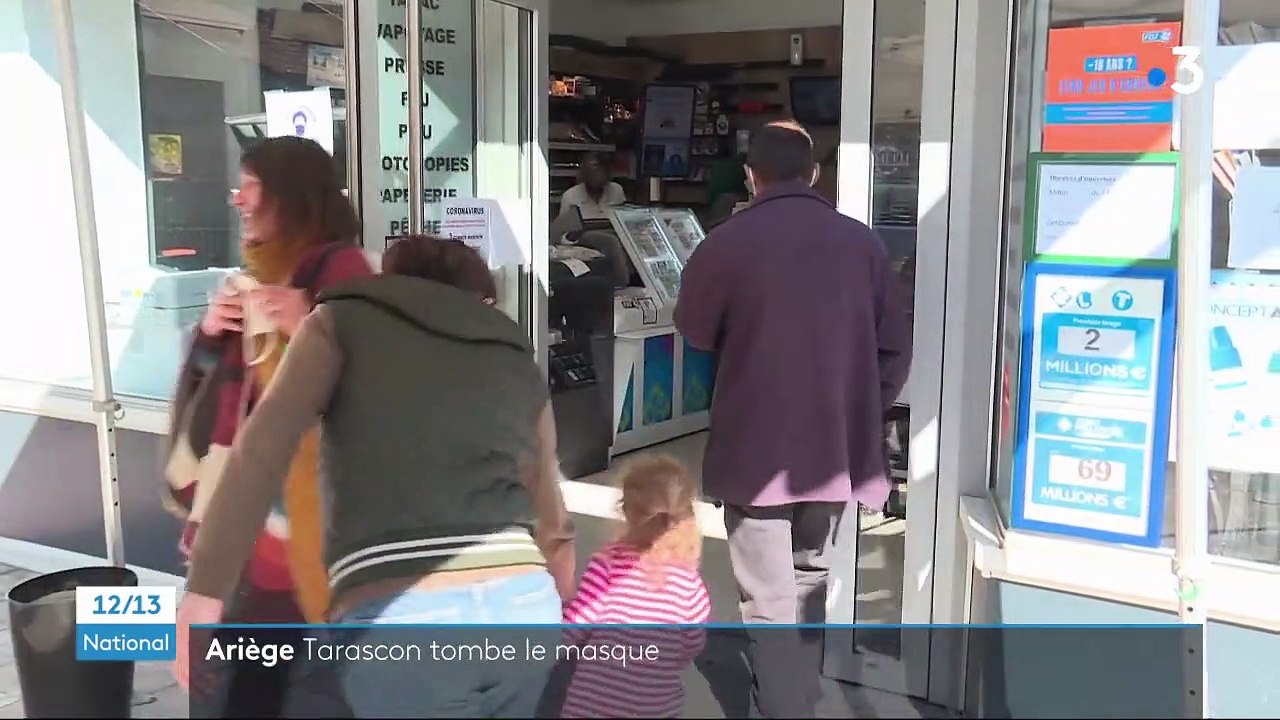Ariège : dans la commune de Tarascon, le masque...