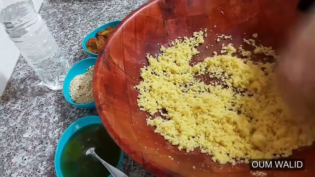 مطبخ ام وليد كسكس بالفواكة الجافة او السفة - محبي مطبخ  ام وليد 2017 Oum Walid Lovers