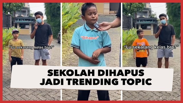 Jawaban Polos Bocah saat Ditanya Kepanjangan SD, Warganet Miris