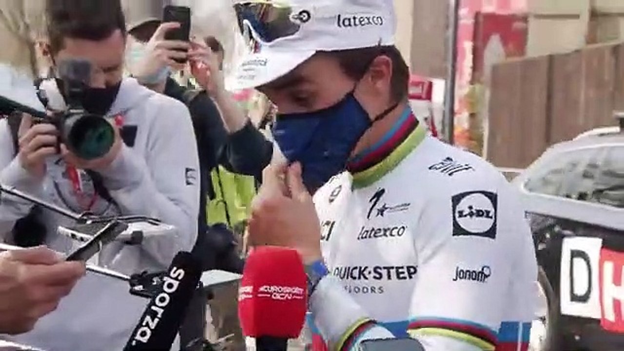 Julian Alaphilippe  - Interview à l'arrivée - La Flèche Wallonne 2021