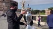 Euro 2021 - Le trophée exposé à Rome !